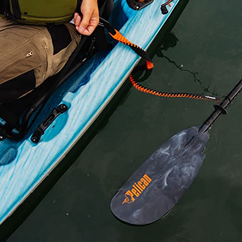 Pelican Paddle Leash and Leash Fishing Rod - Paddle Holder - Kayak Accessories Strechable Coiled Rod for Kayak and SUP Paddles - style: Strechable Coiled Rod