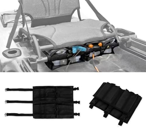 MORXPLOR Kayak Canoe Mesh Storage Bag for Seat,Kayak Gear Accessories,Kayak Canoe Seat Storage Compartments,Storage Bag Under Kayak Seat-Attach to Seat