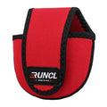 RUNCL Baitcasting Reel Bag – Protective Storage Pouch for Baitcasting Reels & Spinning Reels, Lightweight & Durable, Ideal for Freshwater & Saltwater Fishing Trips (Red & Black) - color: B-Red & Black