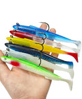 Paddle Tail Swimbait - 6inch / 1oz Pre-Rigged Soft Plastic Lures for Bass, Pike & Walleye - 6pcs Jig Head Fishing Swimbaits Set for Saltwater Freshwater
