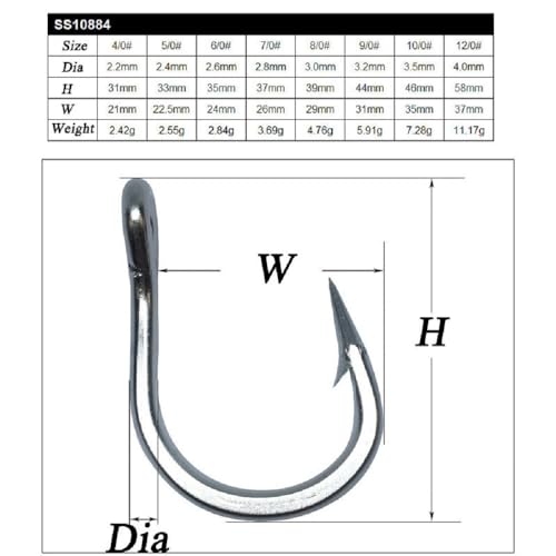 4 Pairs Fishing Double Barbed Jig Hook Kevlar Line 6X Extra Strong Slow Fast Jigging Assist Saltwater Hooks Jigs Lure Circle Hook 4/0
