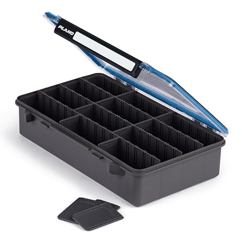Plano StowAway 3700 Waterproof Deep Stow Tackle Box, IPX7 Waterproof, with Rustricor, Single Latch Design, Transparent DuraView Lid, Stackable Storage for Fishing Bait, Lures and Gear - size: 3700, style: Deep Stow - New Model