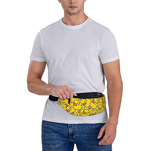 Cute Rubber Ducky Fanny Pack Crossbody Waist Bag Pack for Men Women. Belt Bag for Travel Walking Running Hiking Fishing. - color: Cute Rubber Ducky