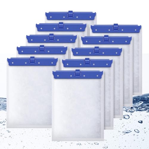 10 Count Large Filter Cartridges Compatible with Whisper Bio Bag Filters, Large Aquarium Filter Cartridge for Whisper 20i 40i, IQ20/30/45/60, PF20/30/40/60 and Repto Filter - size: L-10P