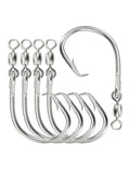 BLUEWING Offset Circle Hook with Swivel Stainless Steel 5pcs/10pcs Extra Sharp for Freshwater Saltwater Big Game Fishing - style: Size 07: 15/0, 5pcs