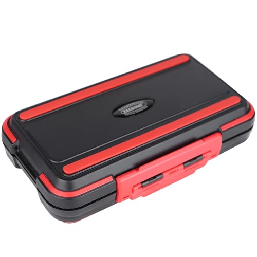 small tackle box, mini waterproof fishing tackle box organizer, double sided organizer travel box(L Black) - color: Type B: Black (Size: 7.8" L X 4.2" W X 1.8" H)