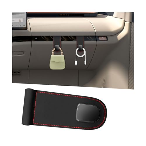 Car Co-Pilot Glovebox Hook, Multifunctional Passenger Seat Glovebox Hanger Organizer for Purse Handbag Umbrella, Auto Interior Glove Box Hanging Storage Hook Holder, Universal Fit (Black) - color: Black, size: Single