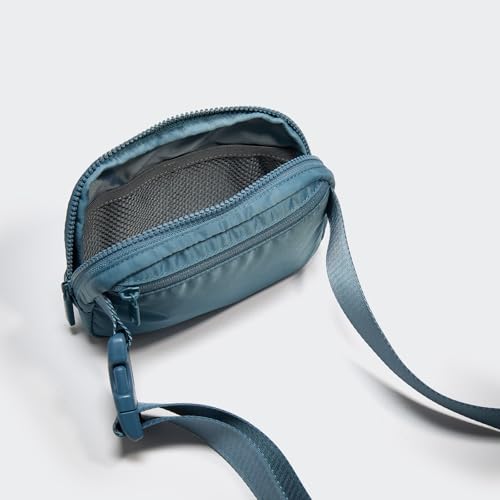Pander Two Way Zipper Fanny Pack Nylon Everywhere Belt Bag for Women, Water Repellent Waist Packs, Crossbody Bags with Adjustable Strap (Indigo Blue). - color: Indigo Blue
