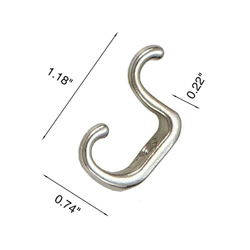 Dorytop 8-Pack Mini Small Hooks Double Hook Jewelry Box Makeup Cases Drawer Hook Hanger Organizer Earring Hook