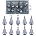 Goture Tungsten Teardrop Drop Shot Weights, 1/32 oz x 10, Ideal for Saltwater, Freshwater, Bass Fishing - size: 1oz - 10pcs