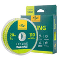 SF Fly Fishing Backing Line Braided Trout Line - color: Yellow&Black-100m, size: 20LB 100m/108yds
