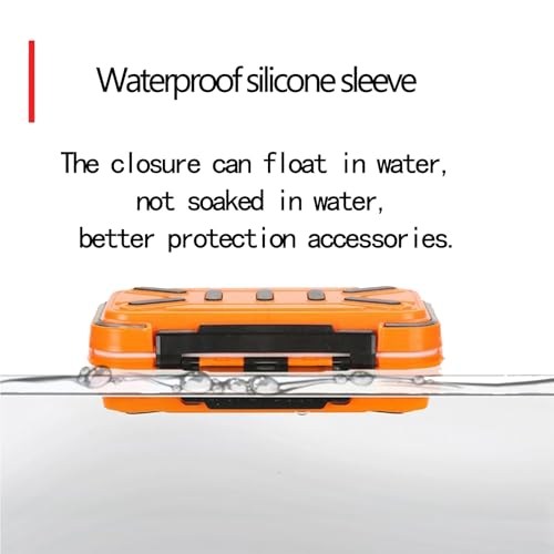 Waterproof Fishing Tackle Box, Floating Storage, Double-Sided Lure Box with Adjustable Dividers, Jewelry Organizer Making Kit Container for Earring Tool, Hook Beads Storage. - color: Tackle box orange large 1pack