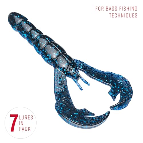 Strike King Rage Tail Craw - color: Blue Bug, size: 0.145 inch