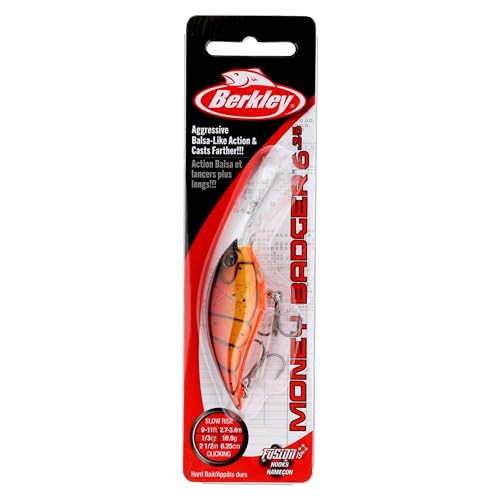 Berkley Money Badger Fishing Hard Bait - color: Fire Craw, size: 2 1/2 in - 6.25 (1/3 oz)