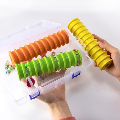 Dr.Fish 3 Pack Fishing Line Storage Holders, Snell Rigs Organizer Leader Tackle Box EVA Foam Lines Spooler Winder with Rigging Spools