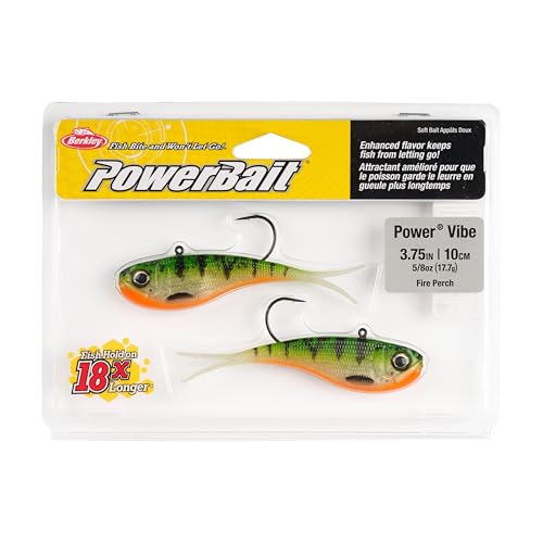 Berkley PowerBait Power Vibe - color: Fire Perch, size: 3 3/4 in - 5/8 oz