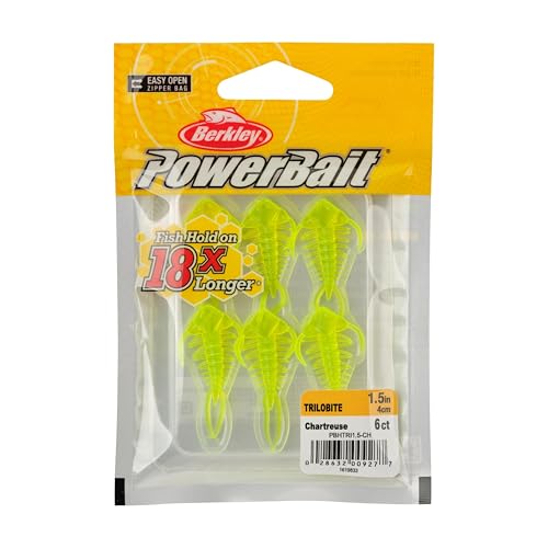 Berkley PowerBait Trilobite Fishing Soft Bait - color: Chartreuse