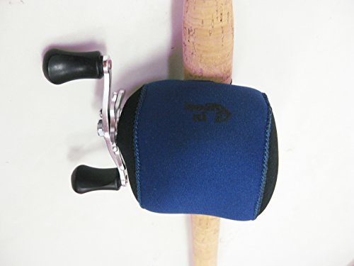 Kufa Sports Fishing Reel Cover Made by 4mm Thickness Neoprene for Spinning Reel, Bait Casting, Low Profile & Fly Reel - style: Low Profile Reel Cover Left Hand