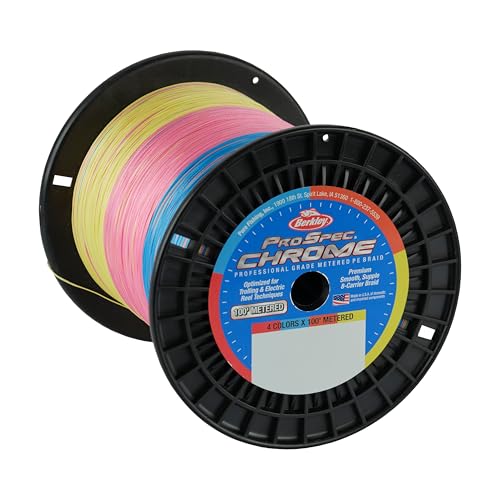 Berkley ProSpec Chrome Braid Fishing Line, Suitable for Saltwater Environments - color: 20 lb, size: 65lb - 3500yd