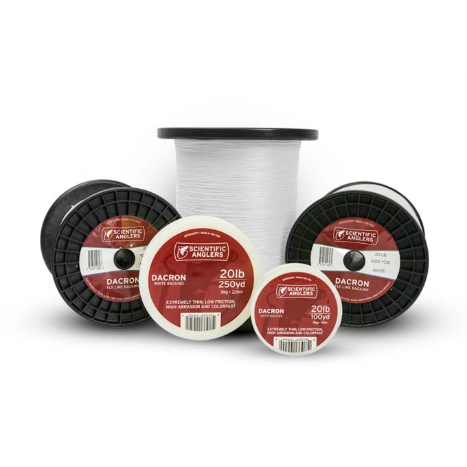 SA Fly Line Backing, Dacron, 30 lb Test, White - 100, 150, 200, 250, 300, 400, 600 up to 5000 yds (200 yds)