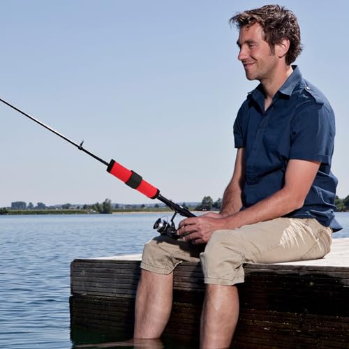10 Pcs Fishing Hook Covers，Lure Covers，Fishing Lure Wraps，Protector Guard to Keep Fishermen Safe for Rod（red）