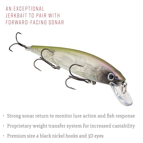 Strike King KVD Jerkbait 3 Hook - color: Pro Green, size: 4.75 inch (Pack of 1)