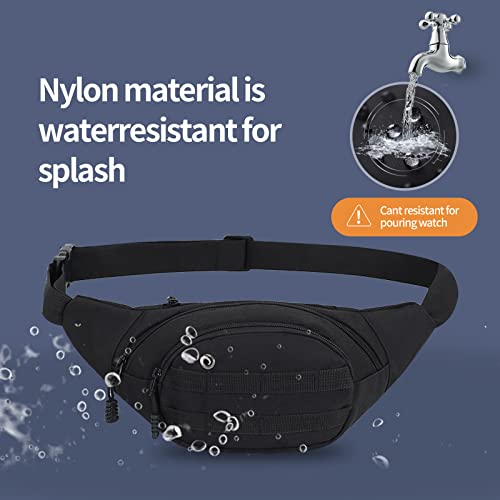 Crossbody Fanny Pack for Men&Women,Large Waist Bag & Hip Bum Bag with Adjustable Strap for Outdoors Workout Traveling Casual Running Hiking Cycling - color: Army Green Digital