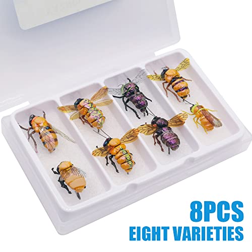 YZD Realistic Fly Fishing Dry Wet Nymph Trout Flies Topwater Lures for Freshwater Saltwater High Simulation Hand Tie Lure Kits - color: 21-A-05