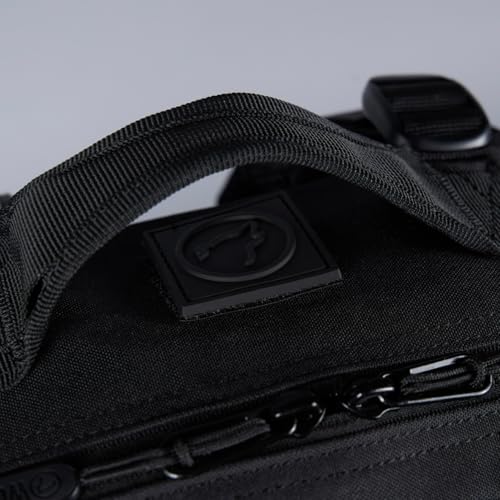 WOLFpak 15L Slim Tactical Gym Backpack - Durable 1000D Waterproof Oxford Material | Minimalist Daypack w/Laptop Pocket & Dual Cup Holders | Great for Travel & Everday Carry | (Nightshade) - color: Nightshade