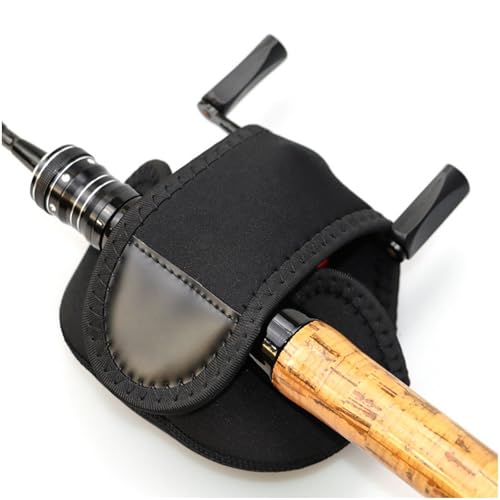 3 Pack Fishing Reel Cover Case, Neoprene Baitcasting Fishing Reel Protective Sleeve, Dust Proof Reels Storage Bag, Universal Fit