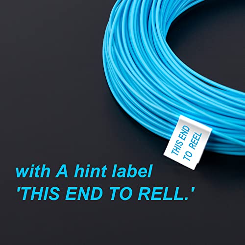 HERCULES Fly Fishing Line Floating Weight Forward Fly Line with Double Welded Loop - color: Teal Blue, size: WF5F 100FT