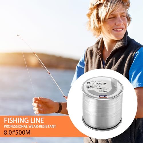 480 Yards Clear Fishing Line Braided Fishing Wire Abrasion Fish String Fish Line Fish Wire Nylon String for Hanging Christmas Decoration Balloon Garland Crafts