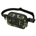 Small Waist Bag Fanny Pack for Men Women, Military Style Belt Bag with MOLLE System, Water-Resistant & Adjustable Strap for Running, Hiking, Festivals, Gym (Black CP) - color: Black CP