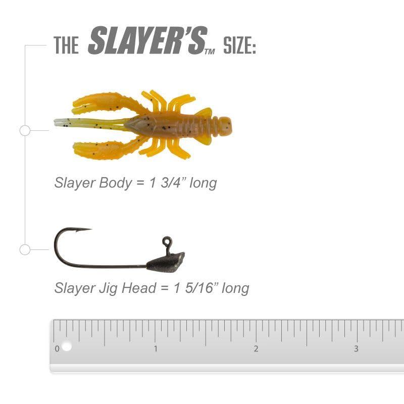 Arms Family Homestead Slayer Kit - 36 Piece Crawfish Imitation Fishing kit - Perfect for Creeks and Ponds -Made in The USA
