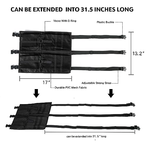 MORXPLOR Kayak Canoe Mesh Storage Bag for Seat,Kayak Gear Accessories,Kayak Canoe Seat Storage Compartments,Storage Bag Under Kayak Seat-Attach to Seat