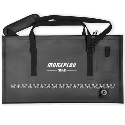 MORXPLOR Fish Bag Heavy Duty Tournament Fishing Weigh in Bag 26x23 19x34 inches - color: 34inch Black With Mesh Bag