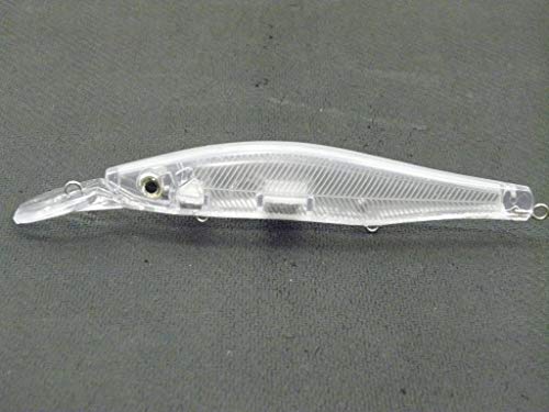 10 Blank Unpainted Minnow Crankbait Topwater Lipless Jerkbait Fishing Lures V3 - color: UPM629P10