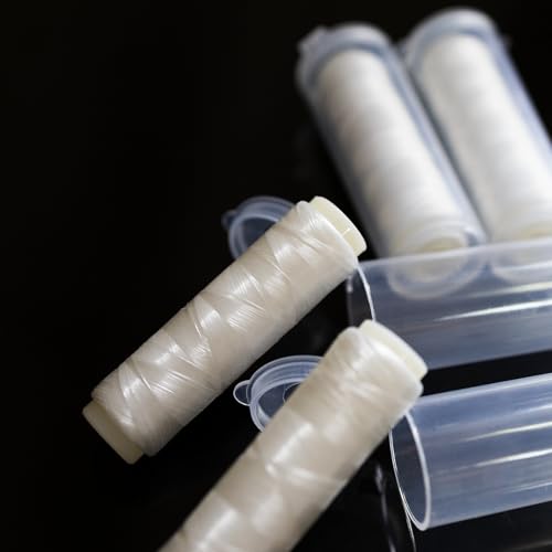 AnglerDream 0.15mm Elastic Fishing Thread, 656FT Clear Invisible Stretchy Bait Line,Fishing Bait Keeps On Hooks, Secures Bait on Hook, Sea Fishing Tying Material