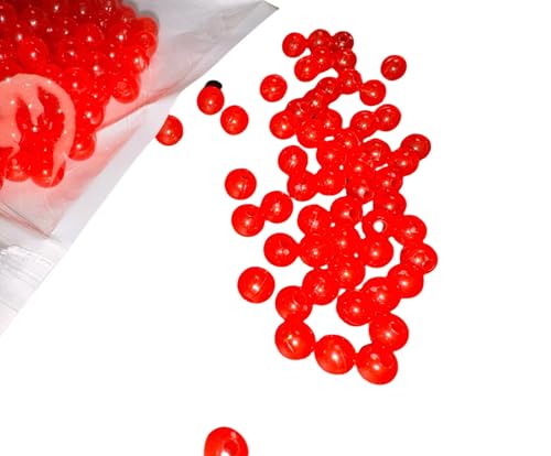 Fishing Beads for Catfish,Match with Fishing line,6mm,70/200/500 per Pack - color: red, size: 200pcs
