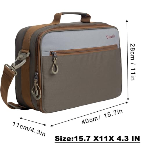 Fly Fishing Reel Case,Shockproof Organizer Bag with Adjustable Dividers, Holds 10 Fly Reels, Protective Travel Gear Bag with Mesh Pocket