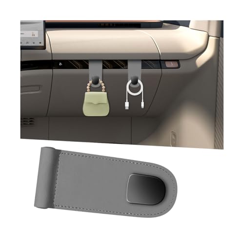 Car Co-Pilot Glovebox Hook, Multifunctional Passenger Seat Glovebox Hanger Organizer for Purse Handbag Umbrella, Auto Interior Glove Box Hanging Storage Hook Holder, Universal Fit (Gray) - color: Gray, size: Single
