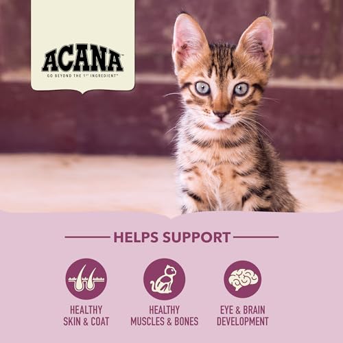ACANA Dry Cat Food For Kittens First Feast Chicken and Fish 4lb Bag - size: 4 Pound (Pack of 1)