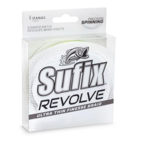 Sufix Revolve Braided Fishing Line, High-Performance Braid with Smooth Casting and Durability, Coastal Camo, 4 lb