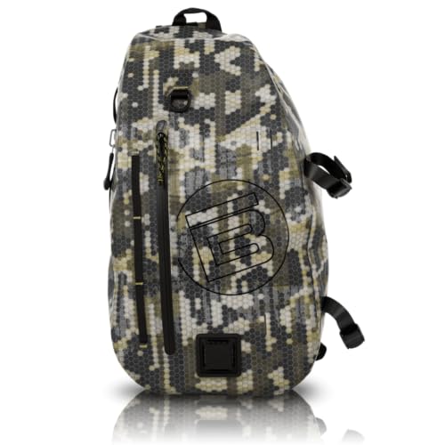 BOTE Highwater Slingpack One Strap Backpack Waterproof Outdoor Dry Bag 20 Liter Capacity Watersport Kayaking Fish Sling Snow - color: Verge Camo