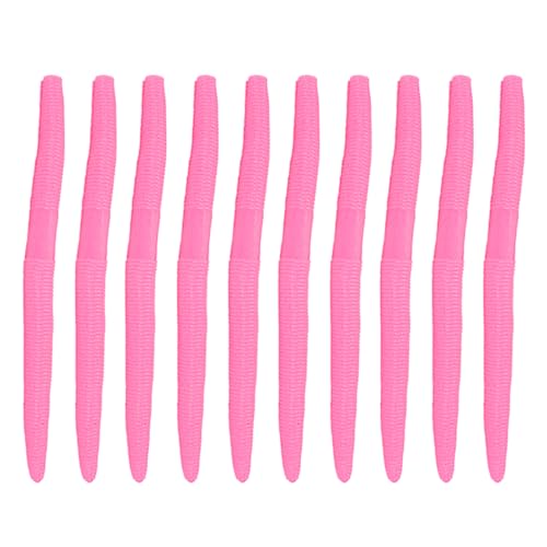 Soft Plastic Fishing Lures with Salted Hook Slot 10pcs FS/RE-09 - color: Color H