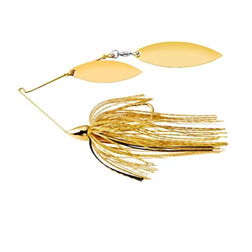 WAR EAGLE CUSTOM LURES Gold Frame Double Willow - color: Gold Shiner, size: 1/4 oz.