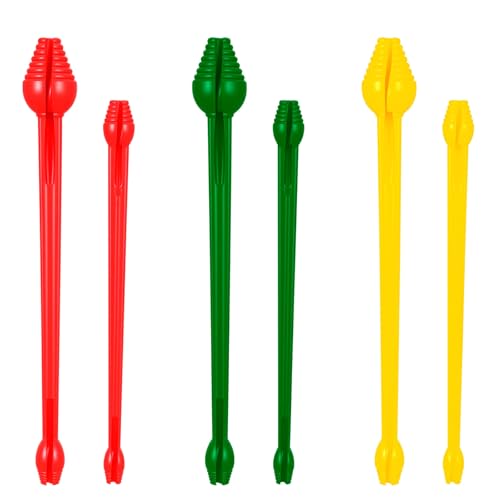 6 Pcs Fish Hook Remover Tool Snelled Fishing Hook Disgorger Plastic Unhook Extractor Tool for Fishing Gear Accessories 2 Different Sizes