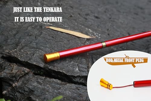Tenkara Rod Fly Fishing Rod Kit - Kids Fishing Pole Small Stream Collapsible Fly Poles All Waters Quality Carbon Tube Creek Rods - color: Rod only, size: 14.8 ft