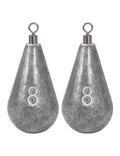 BLUEWING Casting Swivel Bell Sinkers Fishing Weights 1/2oz-8oz Drop Shot Dipsey Lead Saltwater - size: Size09: 8oz, 2 Pack