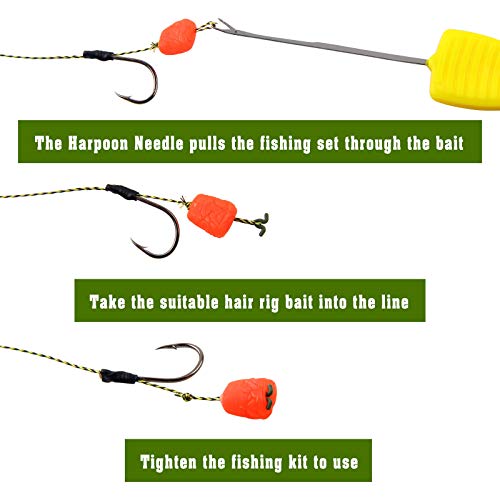Carp Fishing Bait Rig Tool Kit Baiting Rigging Needle Swinger Driller Fishing Scissors Boilie Stops Stopper Carp Fishing Tackle Kit